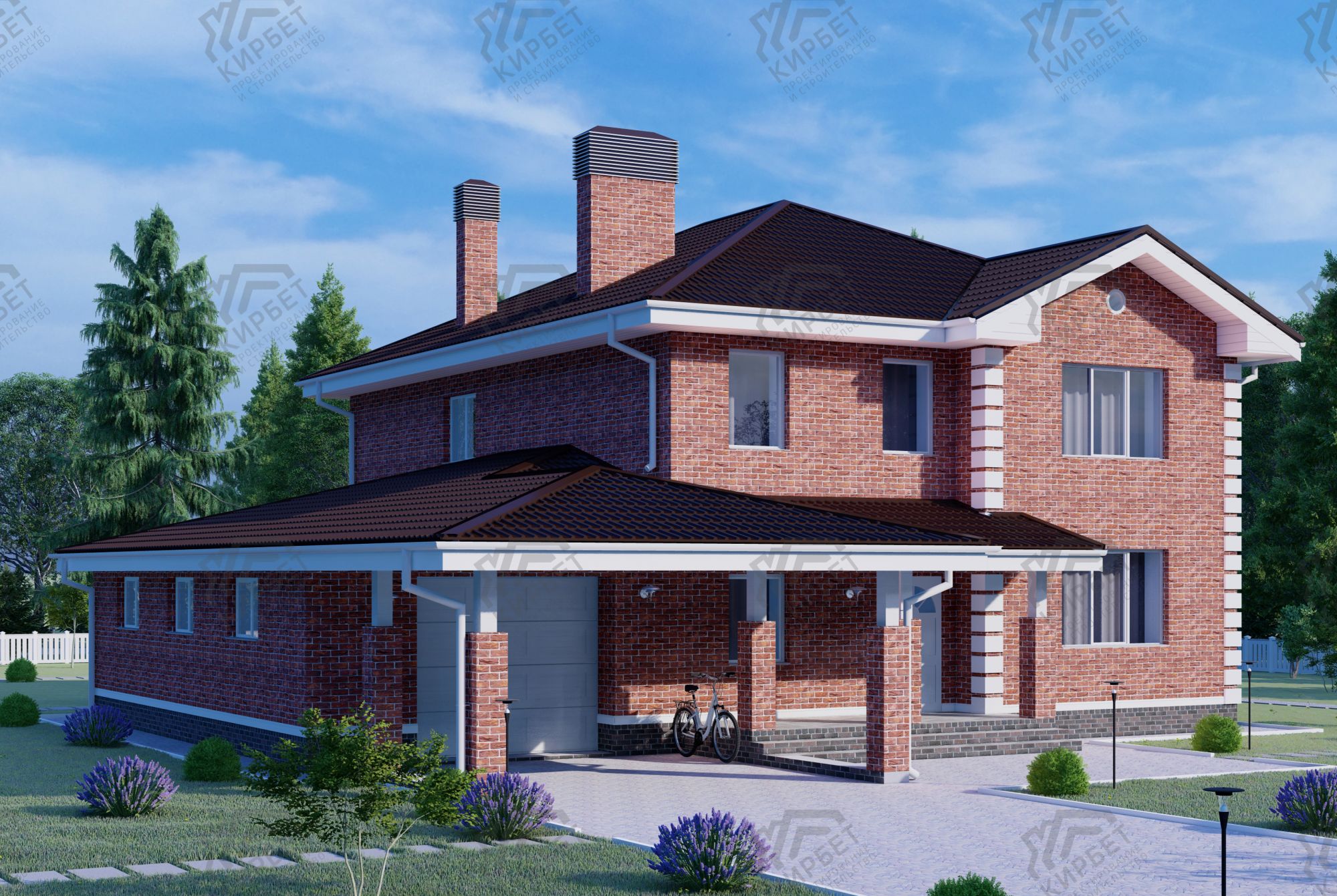 Проект дома из газоблоков 18х21 ГББ-343: цена 12720000 руб.