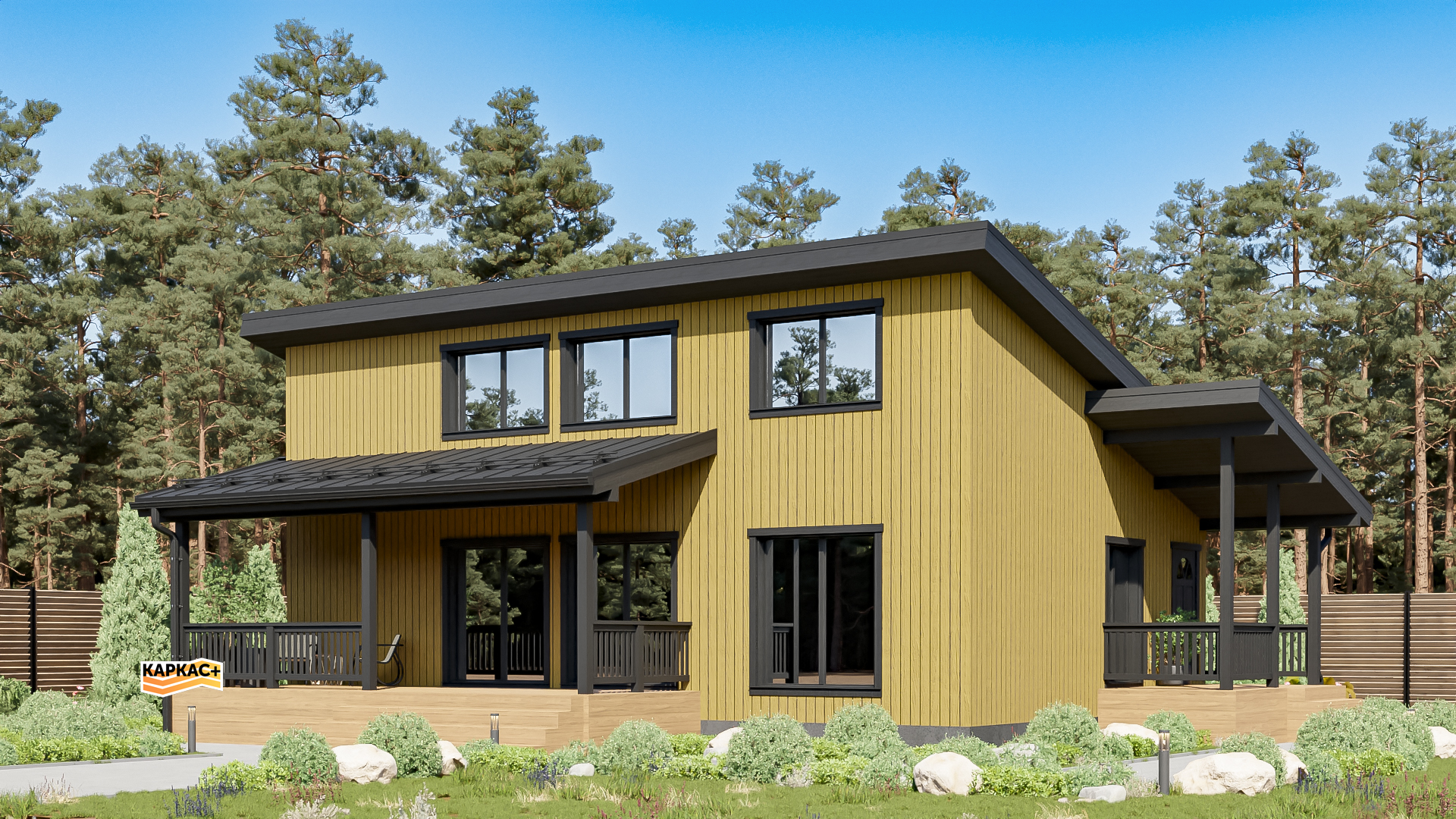 Проект каркасного дома КП-812