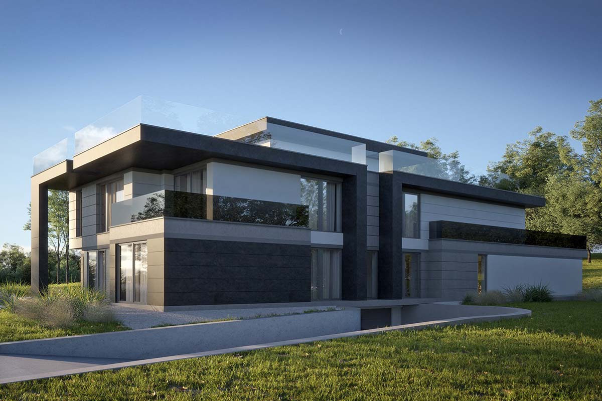 Трехэтажная резиденция в стиле Хай-Тек «Скалс»